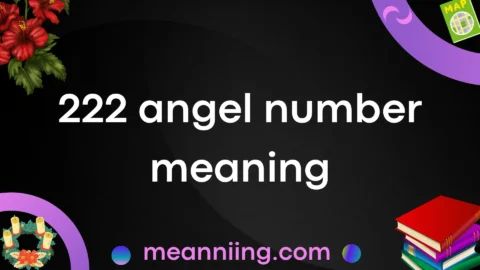 222 angel number meaning