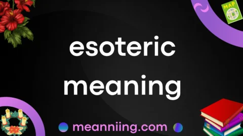esoteric meaning