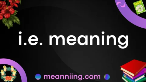i.e. meaning
