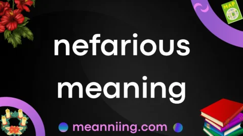 nefarious meaning