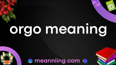 orgo meaning