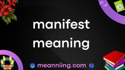 manifest meaning