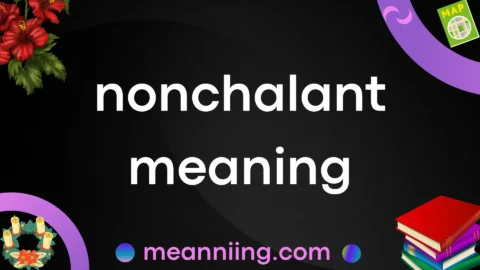 nonchalant meaning