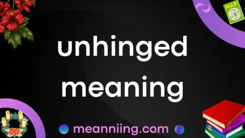 unhinged meaning