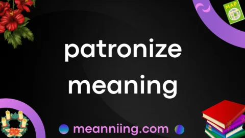 patronize meaning
