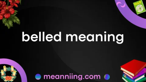 belled meaning