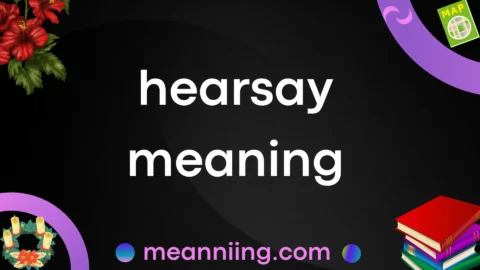 hearsay meaning