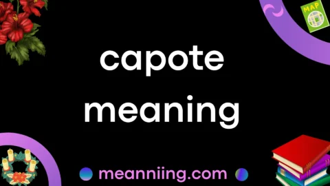 capote meaning