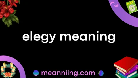 elegy meaning