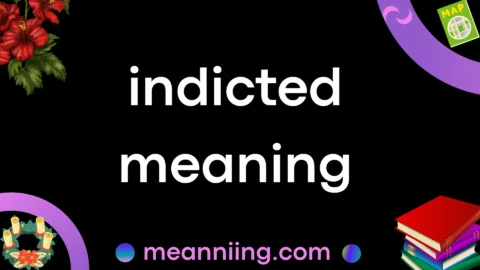 indicted meaning