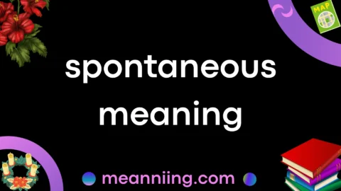 spontaneous meaning