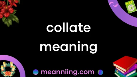 collate meaning