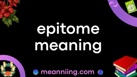 epitome meaning