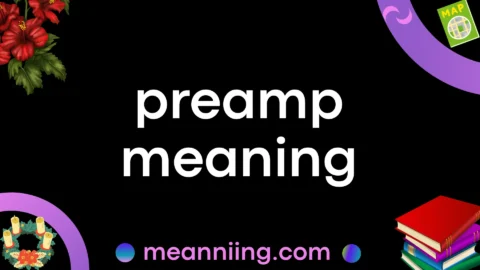 preamp meaning