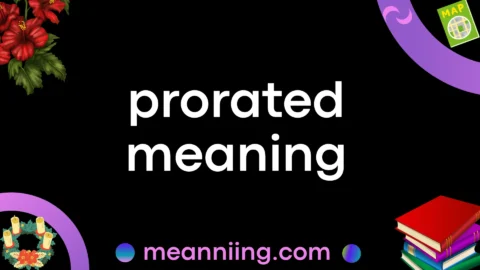 prorated meaning