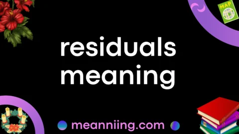 residuals meaning