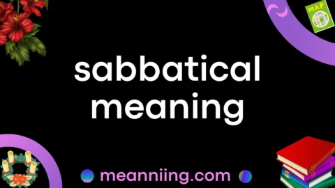 sabbatical meaning