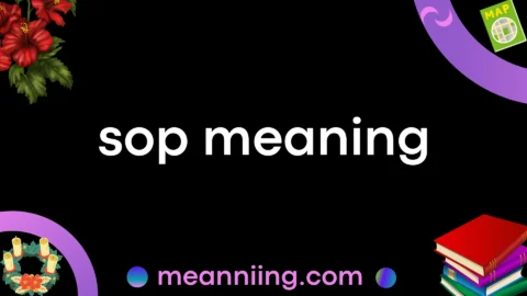 sop meaning